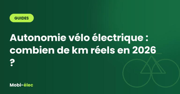 Autonomie vélo électrique : combien de km réels en 2026 ?