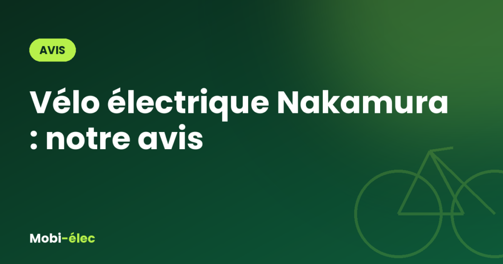 Couverture — vélo électrique Nakamura avis