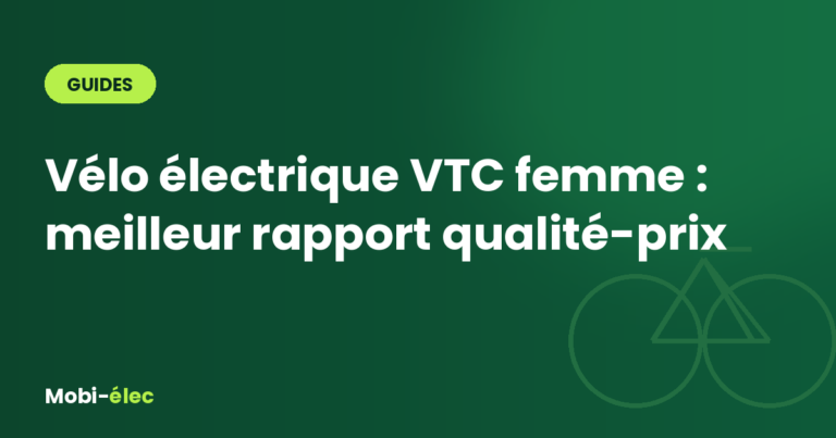 Vélo électrique VTC femme : meilleur rapport qualité-prix